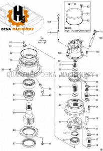 Hitachi EX230LC-5 Crawler excavator parts swing drive gearbox Planetary Travel Gear Box Planetary Gear supply customized